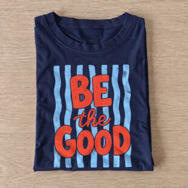 Be the good graphic t shirt navy20be the good.webp