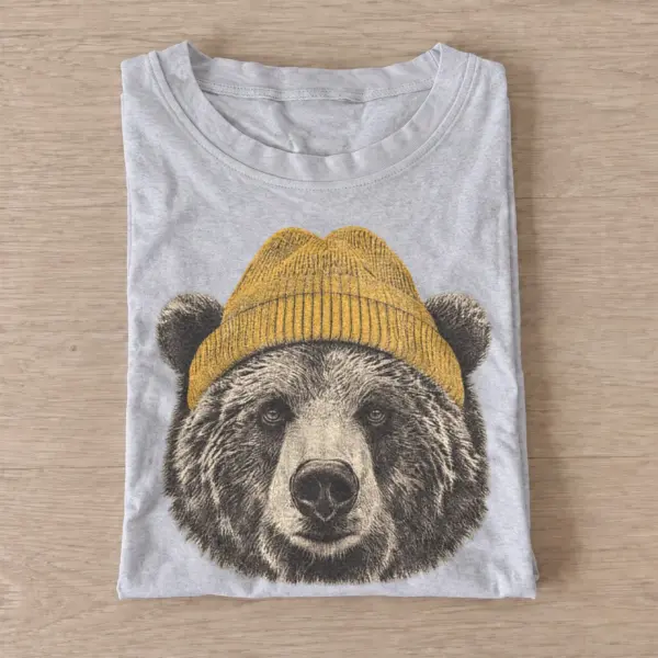Beanie bear graphic t shirt gray20beanie bear.webp
