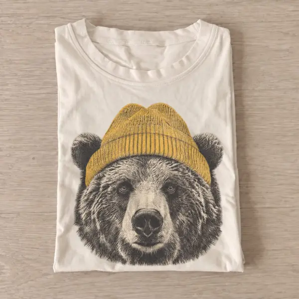 Beanie bear graphic t shirt sand20beanie bear.webp