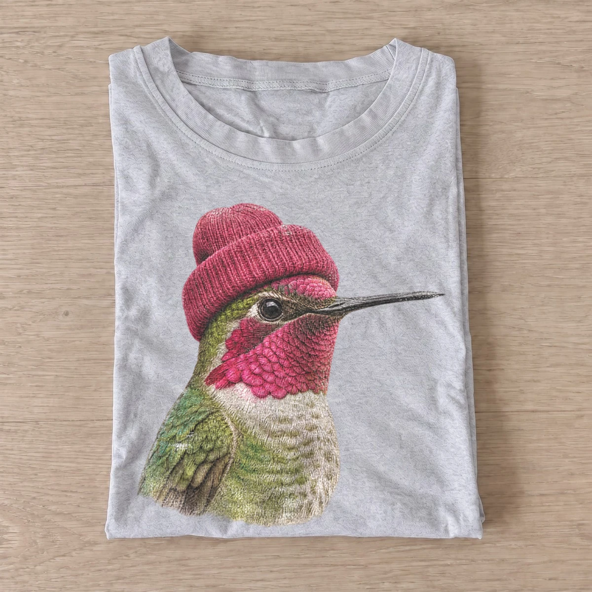 Beanie hummingbird t shirt gray20beanie hummingbird.webp