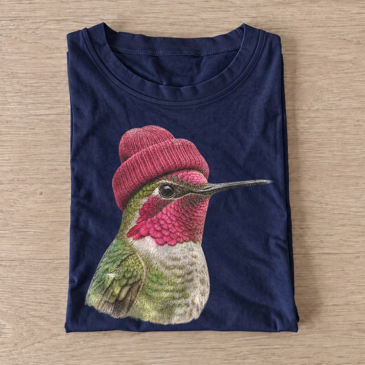 Beanie hummingbird t shirt navy20beanie hummingbird.webp