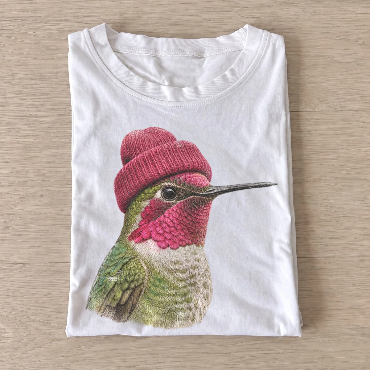 Beanie hummingbird t shirt white20beanie hummingbird.webp