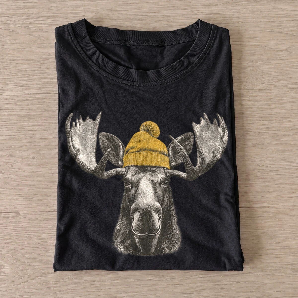 Beanie moose graphic t shirt black20beanie moose.webp