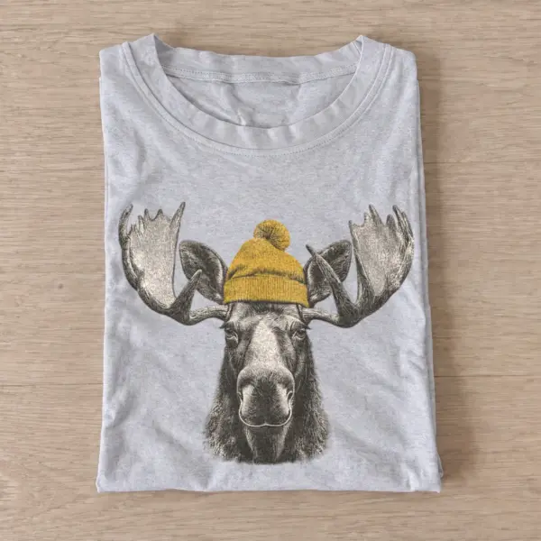 Beanie moose graphic t shirt gray20beanie moose.webp
