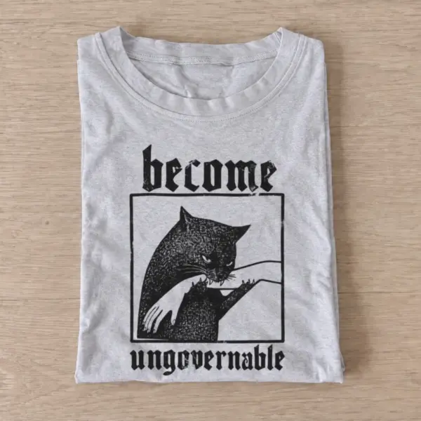 Become ungovernable black cat t shirt gray20ungovernable cat.webp