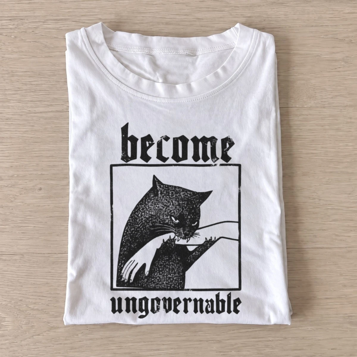 Become ungovernable black cat t shirt white20ungovernable cat.webp