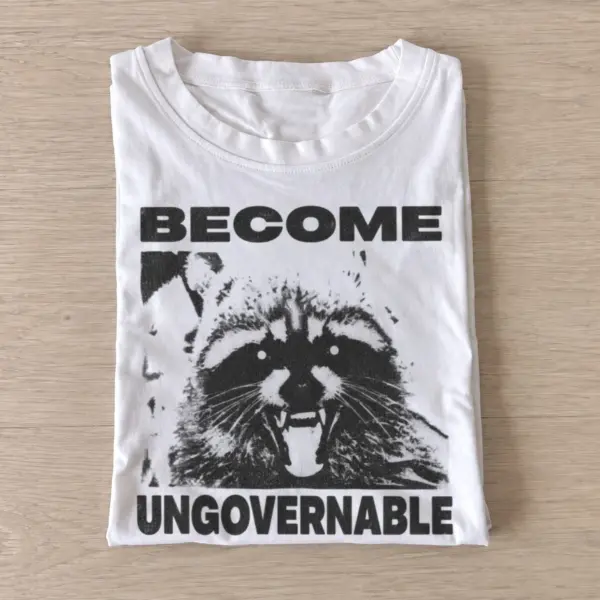 Become ungovernable raccoon t shirt white20ungovernable raccoon.webp