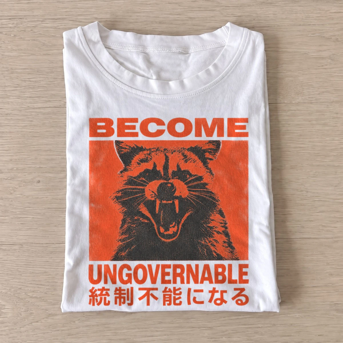Become ungovernable red raccoon t shirt white20ungovernable red raccoon.webp