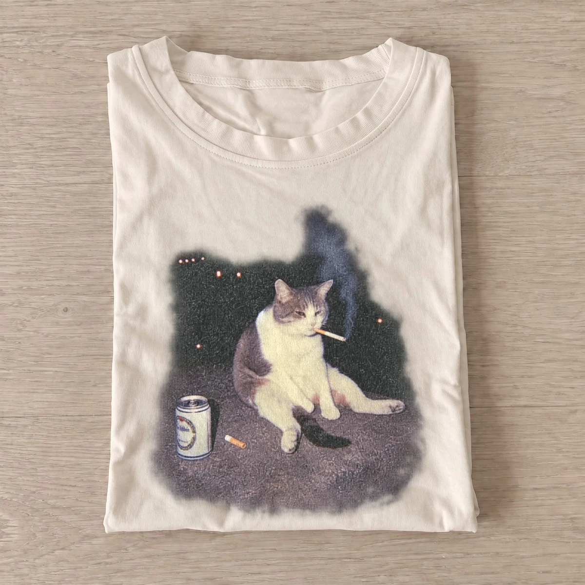 Beer break cat graphic t shirt sand20beer break cat.webp