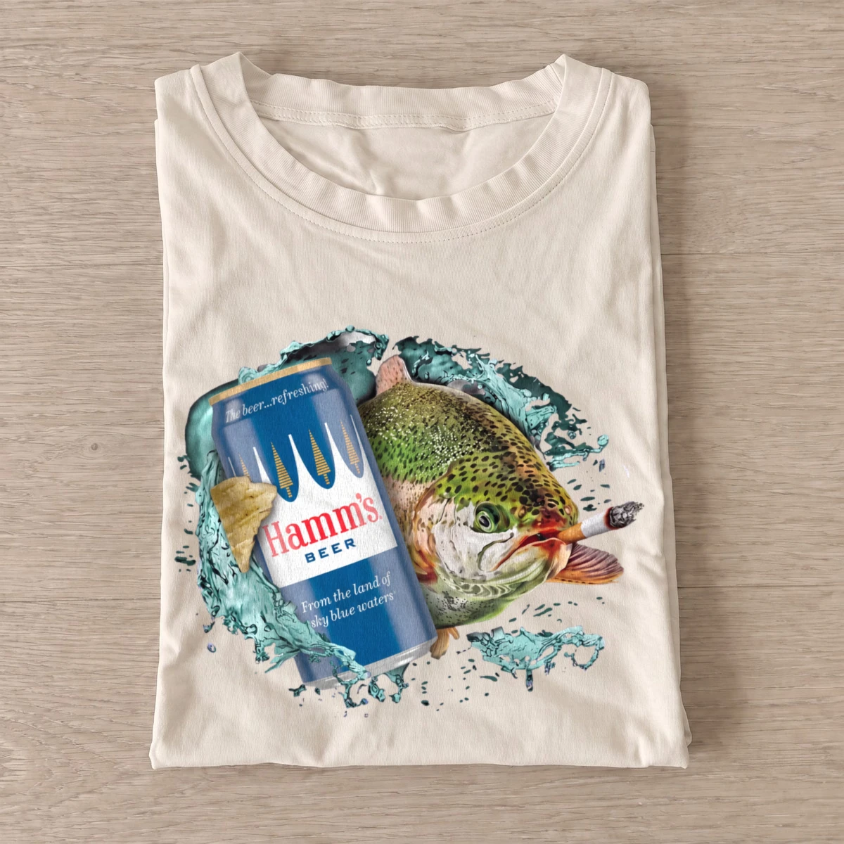 Beer can trout t shirt sand20beer20can20trout.webp