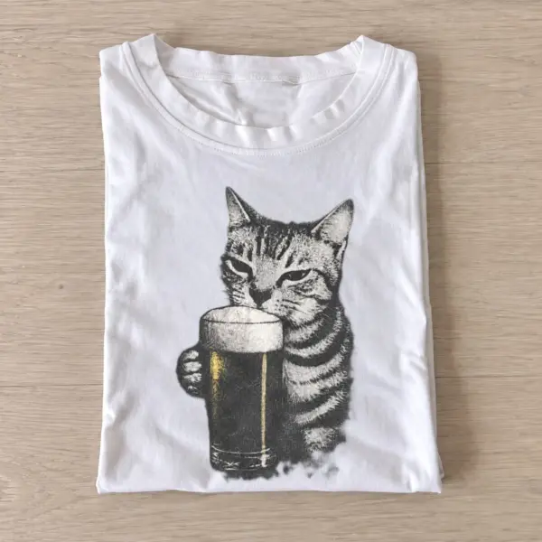 Beer loving kitten t shirt white20beer loving kitten.webp