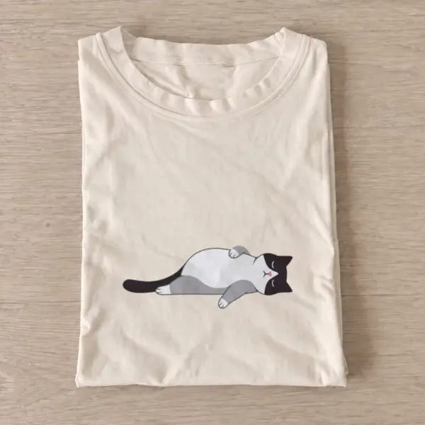 Belly up cat t shirt sand20belly up cat.webp