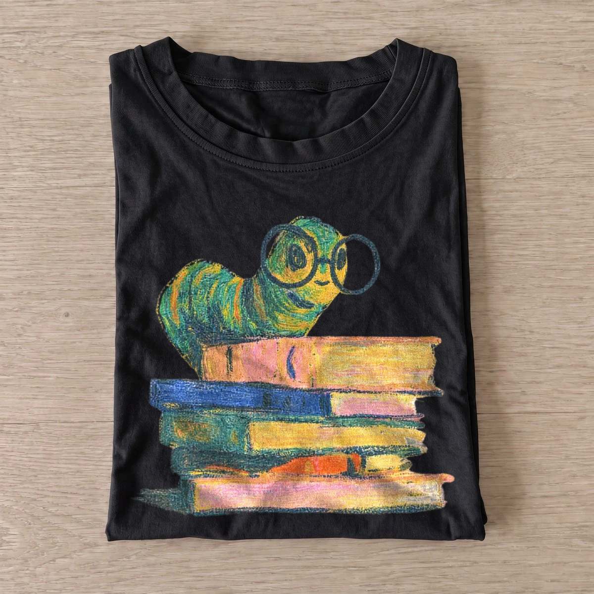 Bespectacled bookworm t shirt black20bespectacled bookworm.webp