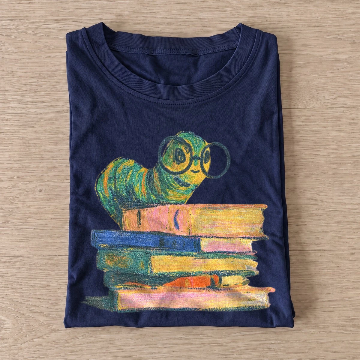 Bespectacled bookworm t shirt navy20bespectacled bookworm.webp