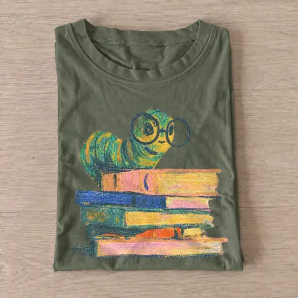 Bespectacled bookworm t shirt olive20bespectacled bookworm.webp