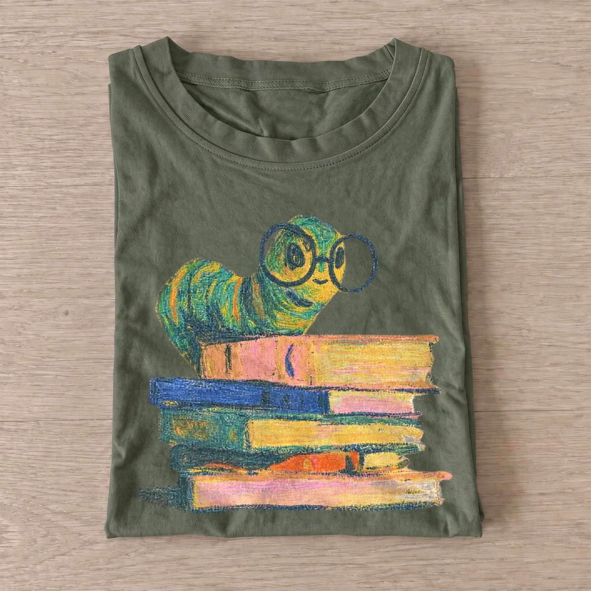 Bespectacled bookworm t shirt olive20bespectacled bookworm.webp