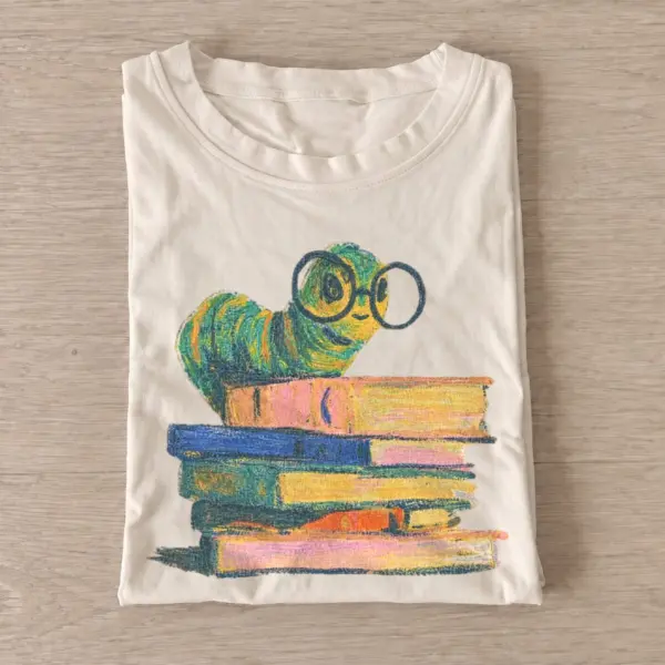 Bespectacled bookworm t shirt sand20bespectacled bookworm.webp