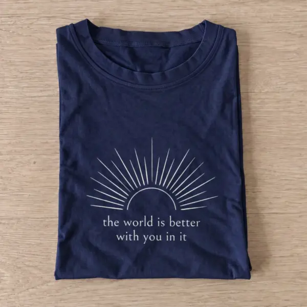 Better with you t shirt navy20better with you.webp