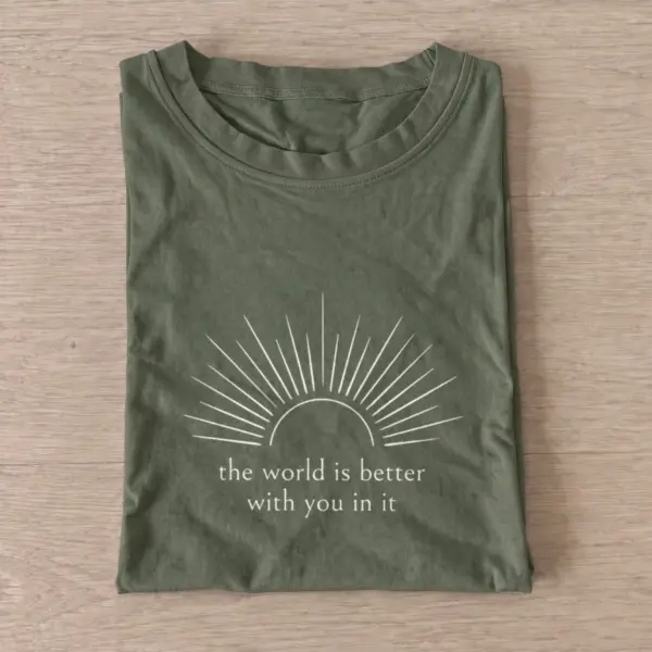 Better with you t shirt olive20better with you.webp