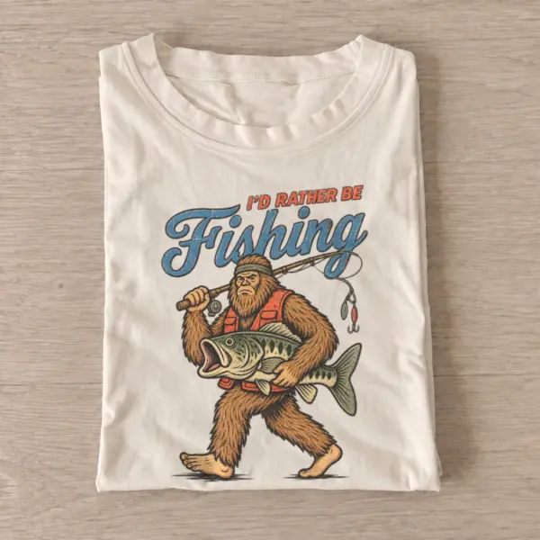 Bigfoot gone fishing t shirt sand20bigfoot20gone20fishing.webp