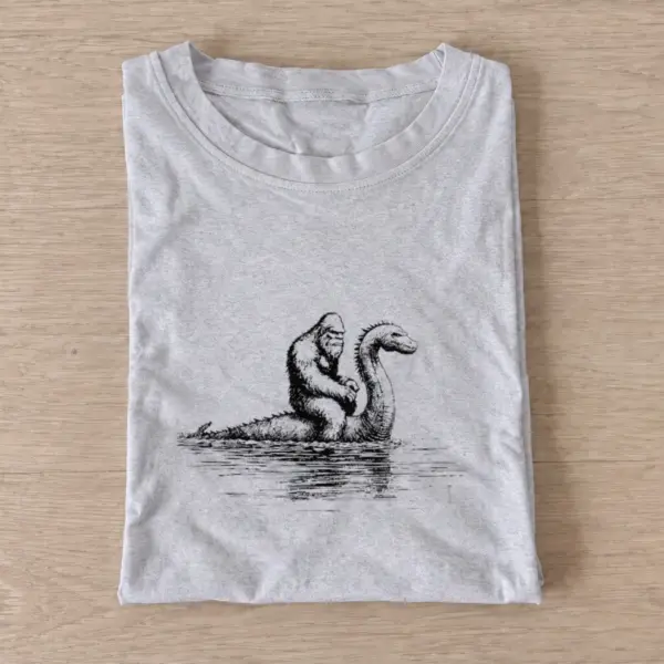 Bigfoot lake monster t shirt gray20bigfoot lake monster.webp