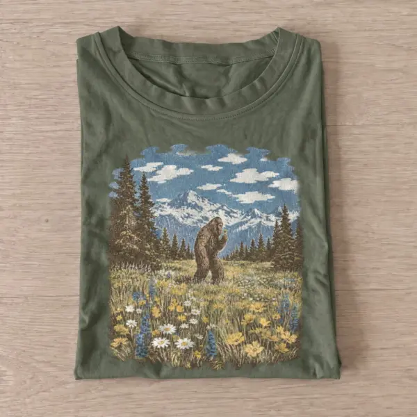 Bigfoot wildflower meadow t shirt olive20bigfoot wildflower meadow.webp