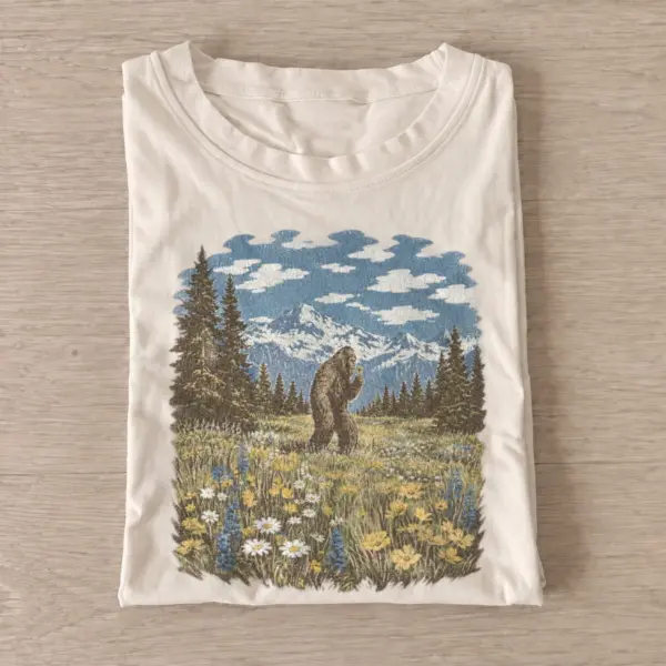 Bigfoot wildflower meadow t shirt sand20bigfoot wildflower meadow.webp