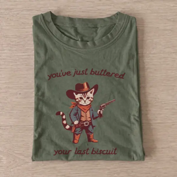Biscuit cowboy cat t shirt olive20biscuit cowboy cat.webp