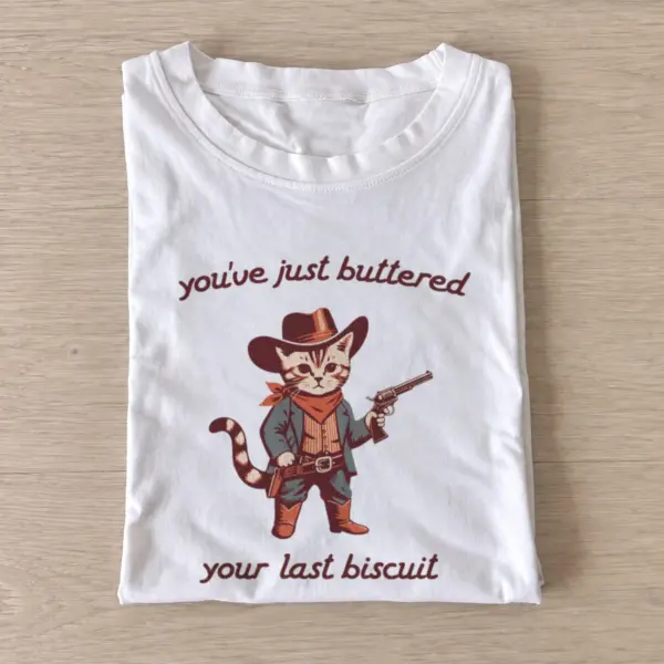 Biscuit cowboy cat t shirt white20biscuit cowboy cat.webp
