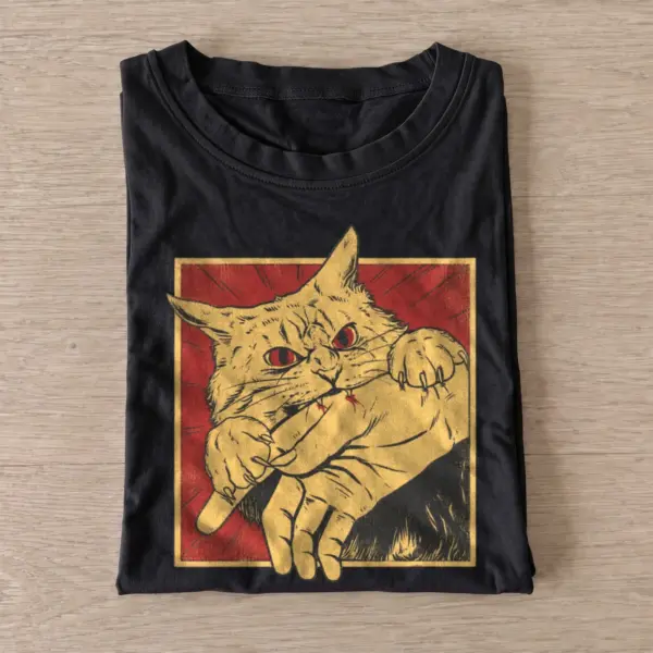 Biting tabby cat t shirt black20biting tabby.webp