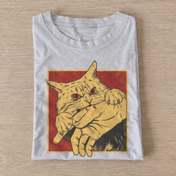 Biting tabby cat t shirt gray20biting tabby.webp