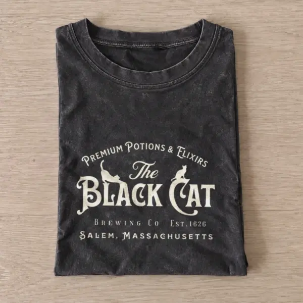 Black cat brewing vintage t shirt washed20black20black cat brewing.webp