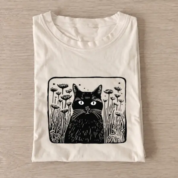 Black cat garden t shirt sand20black cat garden.webp
