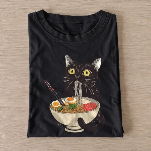 Black cat ramen t shirt black20black cat ramen.webp