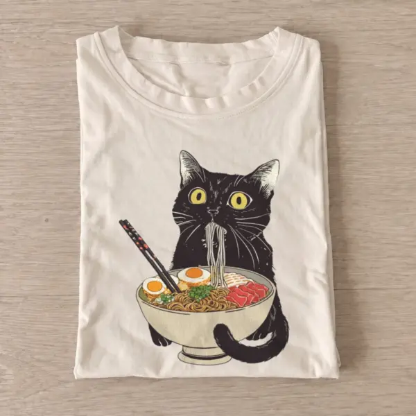 Black cat ramen t shirt sand20black cat ramen.webp
