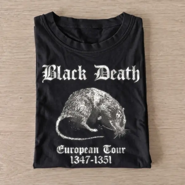 Black death european tour rat t shirt black20black death rat.webp
