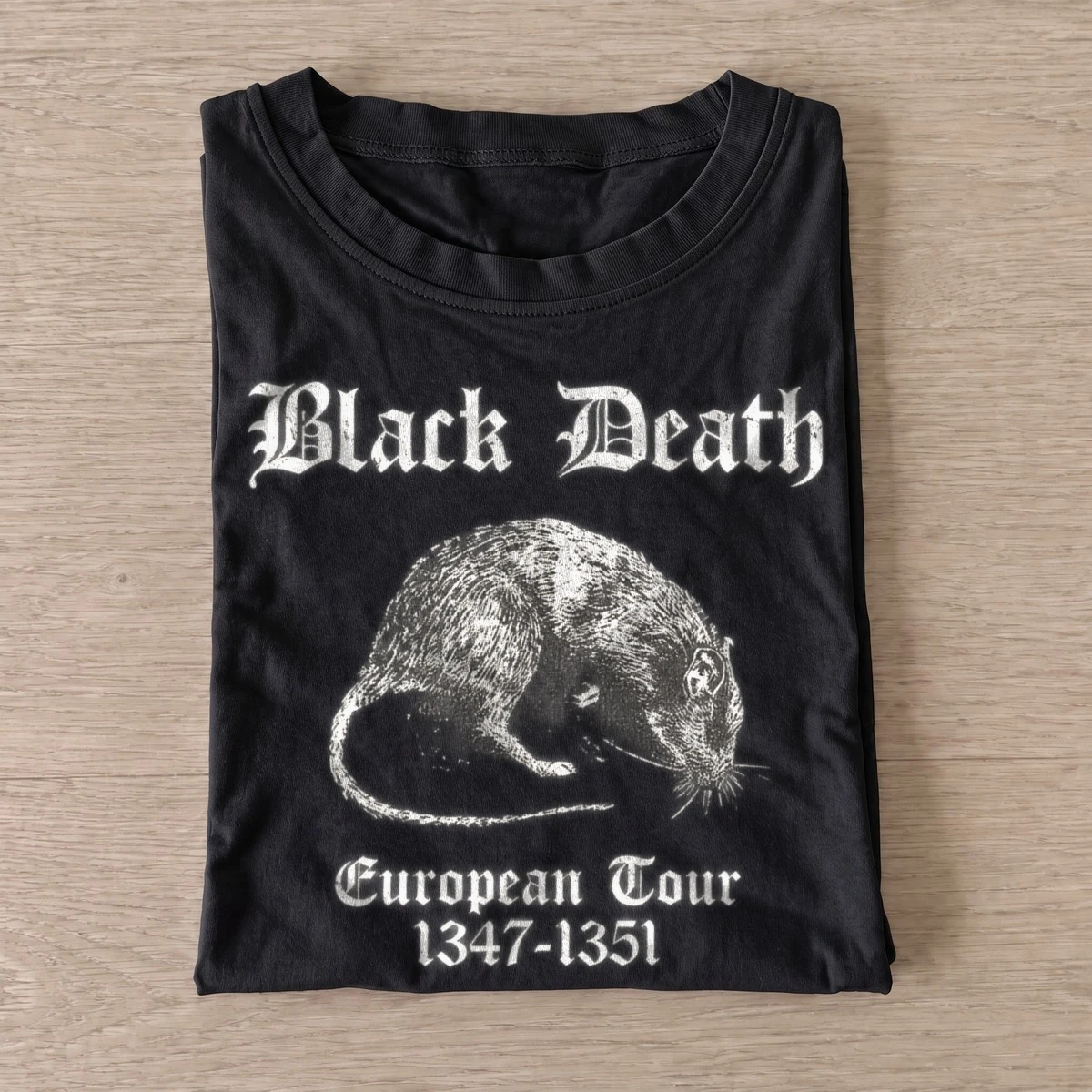 Black death european tour rat t shirt black20black death rat.webp
