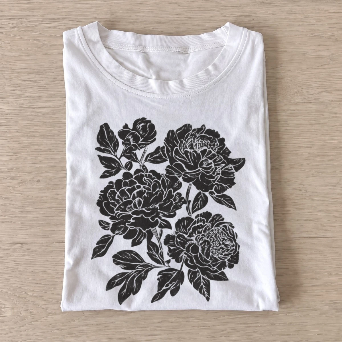 Black peony garden t shirt white20black peony garden.webp