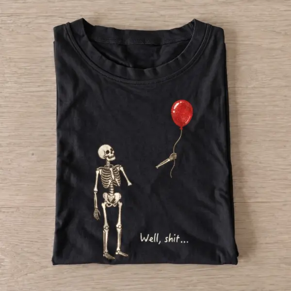 Black well shit skeleton balloon surprise2