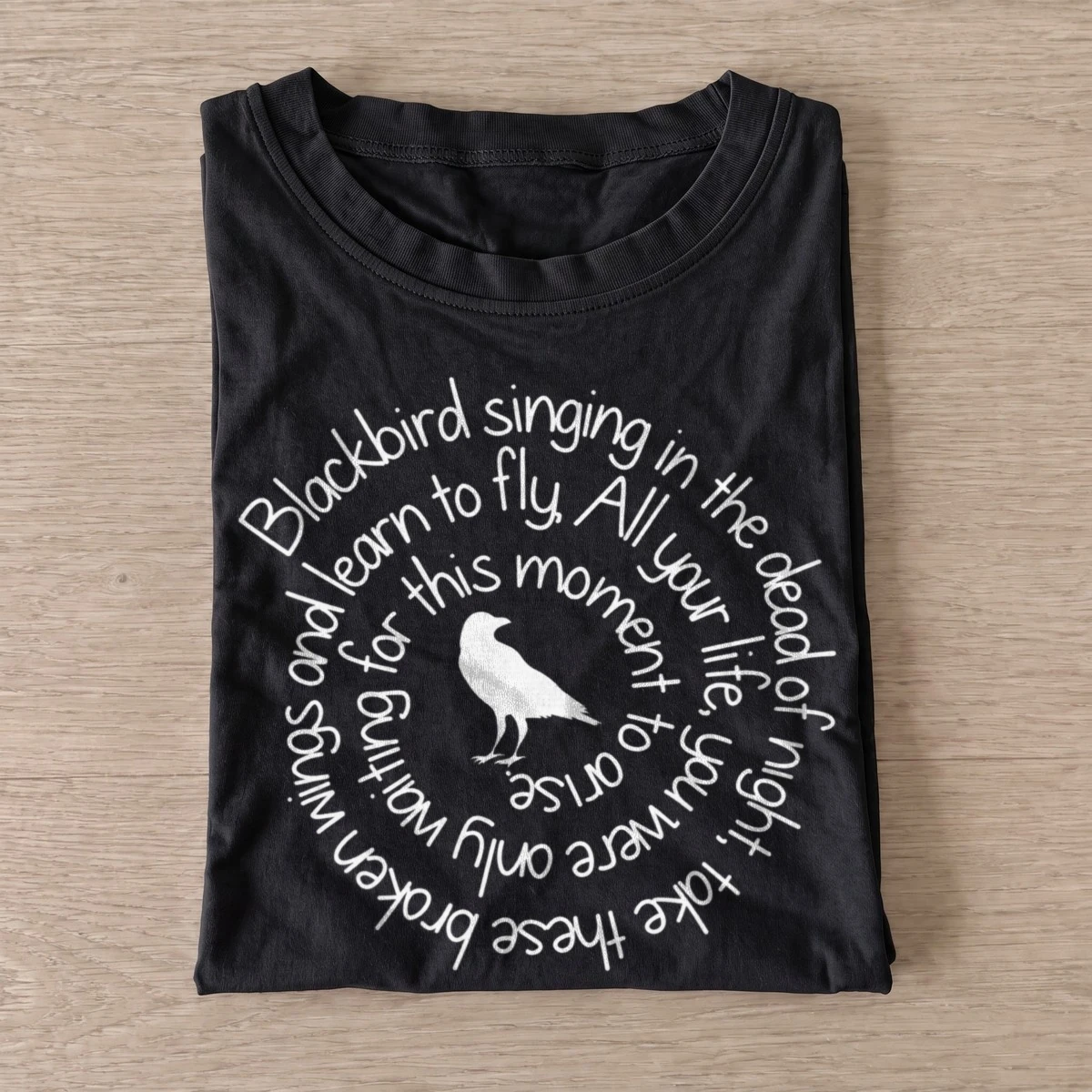 Blackbird lyrics graphic t shirt black20blackbird lyrics.webp