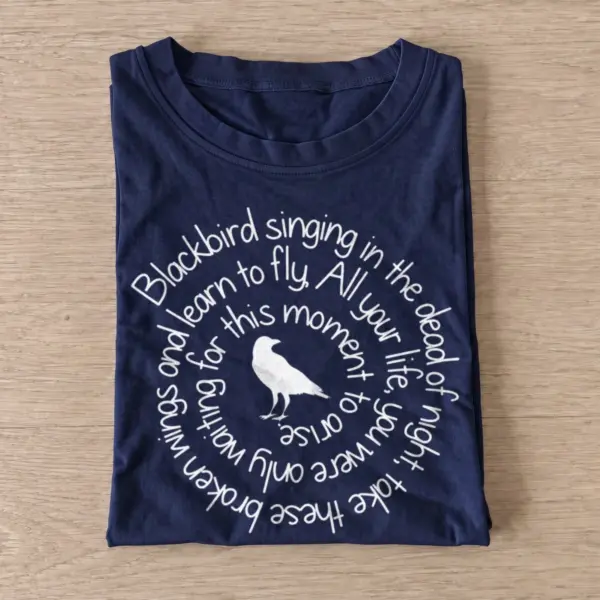 Blackbird lyrics graphic t shirt navy20blackbird lyrics.webp