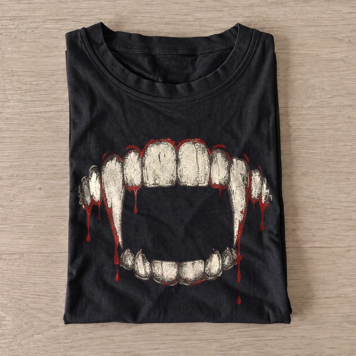Bloody vampire fangs t shirt black20bloody vampire fangs.webp