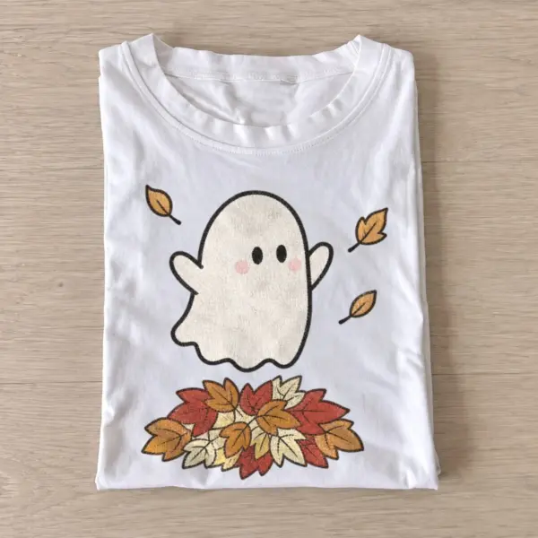 Blushing fall ghost t shirt white20blushing fall ghost.webp