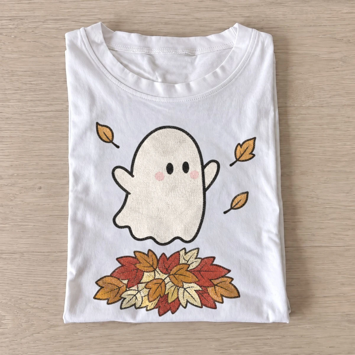 Blushing fall ghost t shirt white20blushing fall ghost.webp