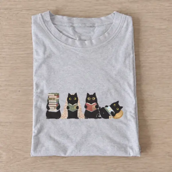 Book club cats t shirt gray20book club cats.webp