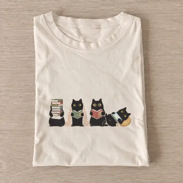 Book club cats t shirt sand20book club cats.webp