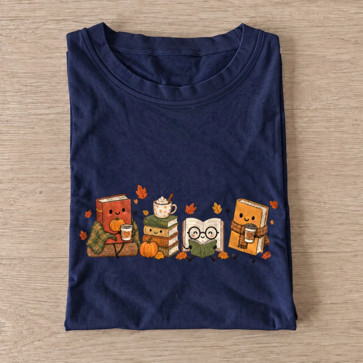 Bookish halloween friends t shirt navy20bookish halloween friends.webp