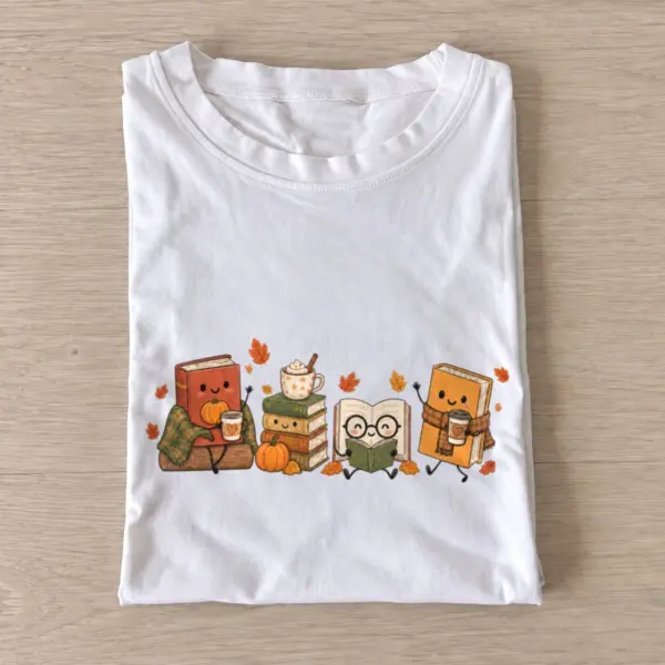 Bookish halloween friends t shirt white20bookish halloween friends.webp