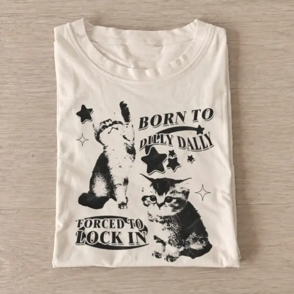 Born to dilly dally kittens t shirt sand20dilly dally kittens.webp