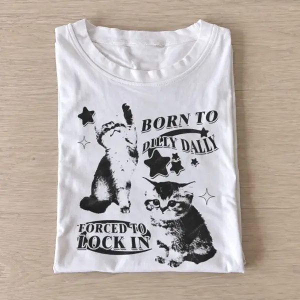 Born to dilly dally kittens t shirt white20dilly dally kittens.webp
